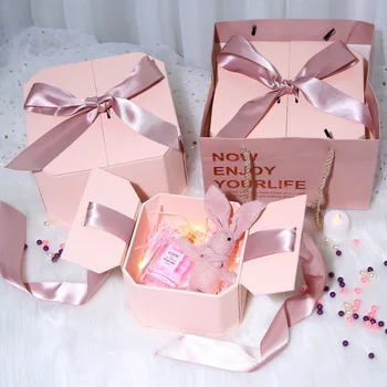 Aštuoniakampis подарочная коробка saldainiai popieriaus pakuotę dovanų dėžutė vestuvių, gimtadienio dovana, kvepalai, kosmetika, lūpų dažai Коробка подарков