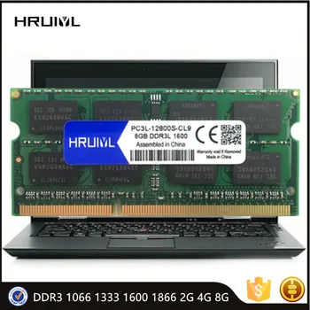 HRUIYL RAM 2GB, 4GB 8GB RAM DDR3 1066 1333 1600 1866MHZ SO-DIMM Nešiojamas Memoria Stick Aukštos kokybės Sąsiuvinis Originalus Naujas Lustas