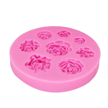 M0049 Rose Sugarcraft pelėsių Gėlių silikono formos minkštas tortas dekoravimo priemonės šokolado gumpaste pelėsių