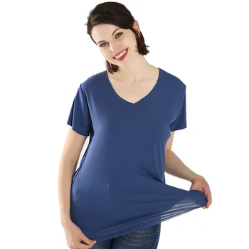 Moterų marškinėliai moteriška naujas vasaros plonas plius dydis XL-7XL nemokamai supjaustyti medvilnės patogus prarasti trumpas rankovėmis marškinėliai moterims