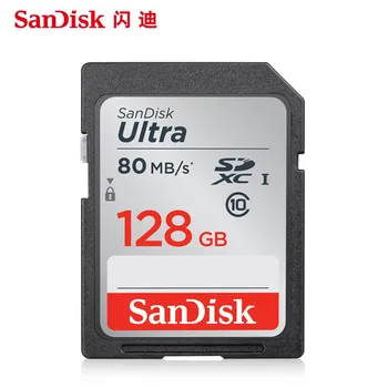 SanDisk Ultra SD Kortelė 16GB 32GB 64GB 128 GB Klasės 10 SDHC SDXC Atminties Kortelė didelės Spartos 80MB/s Paramos europos sąjungos Oficialusis Patikra