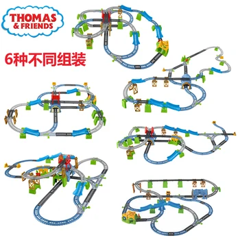 Thomas & Friends TrackMaster 6in1 Statybininkas 60 Gabalas Traukinio Rinkinį Variklio Playset Gimtadienio Dovana Bakas Variklis