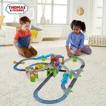 Thomas & Friends TrackMaster 6in1 Statybininkas 60 Gabalas Traukinio Rinkinį Variklio Playset Gimtadienio Dovana Bakas Variklis