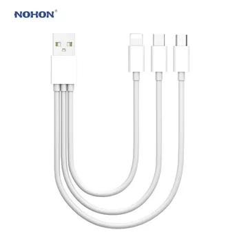 Nohon 3 in 1 USB Kabelis iPhone, 11 Pro Max SE 