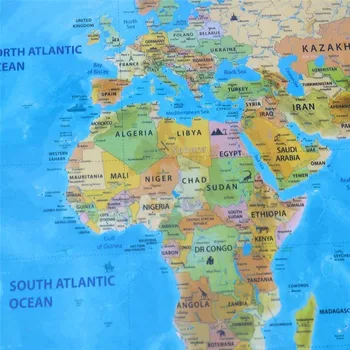 Deluxe Blue Ocean World Travel Žemėlapyje Nulio Išjungti Pasaulio Žemėlapyje Asmeninį Kelionės Įbrėžimams Žemėlapį, Kambario, Namo Apdaila, Sienų Lipdukai