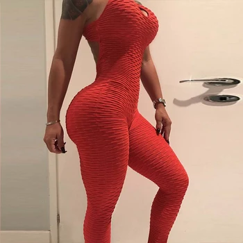 Sportinės Treniruotės drabužius moterims juoda raudona geltona Fitneso, Jogos Rinkinys Sexy antblauzdžiai 2018 Jogos sportinis Kostiumas Tvarstis sporto Salė Bodysuit