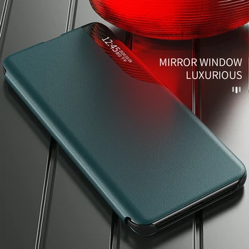 Atittu PC Clear View Window Case for Samsung Galaxy A51 Atveju Magnetinio Oda, Flip Dangtelis, skirtas 