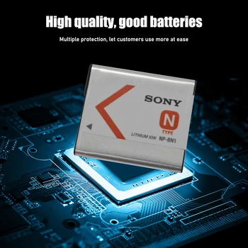 Originalaus Sony NP-BN1 NPBN1 Fotoaparato baterija DSC TX9 T99 WX5 TX7 TX5 WX5C W390 W380 W350 W320 W310 W360 W330 QX100 W370 W730