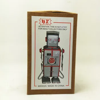 Antikos Stiliaus Alavo Žaislai, Vėjo Iki Žaislai, Robotai geležies Metalo Modelius Vaikų/Suaugusiųjų Namų Puošybai Amatų MS502-ROBOTAS