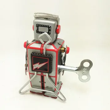 Antikos Stiliaus Alavo Žaislai, Vėjo Iki Žaislai, Robotai geležies Metalo Modelius Vaikų/Suaugusiųjų Namų Puošybai Amatų MS502-ROBOTAS