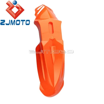 ABS Plastiko Dirt Bike Orange Priekiniai Mudguard Motokroso MX Fender Už SXF SX XCW XC WIKI XCF 125 150 250 300 350 450 500 Enduro
