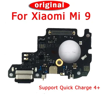 Originalus Apmokestinimo Uosto Xiaomi Mi 9 USB Kištukas, PCB Doko Jungtis, Flex Kabelis Pakeitimo Atsarginės Dalys Mokestis Valdybos Mi 9 Mi9