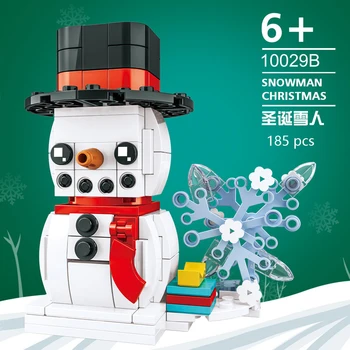 Mini Blokai Kalėdų Santa Claus Modelis Micro Plytos, Statyba akmenys Žaislas vaikams, Vaikų Sniego Vaikų Žaislas Kalėdų Dovana