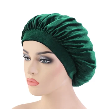 Aksomo Moterų Nakties Miego Turbaną Skrybėlę, Musulmonų Ir Islamo Plaukų Slinkimas Padengti Chemo Kepurės Elastinės Juostos Pločio Plaukų Priežiūros Variklio Dangčio Skrybėlę Galvos Apdangalai