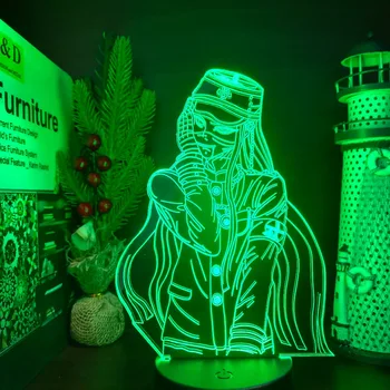 Danganronpa Korekiyo Shinguji 3D LED Lempos Iliuzija Lentelė šviesos Anime Pav Naktį Šviesos Vaikas, Vaikų Mergaičių Miegamasis Dekoro Šviesos Dovana
