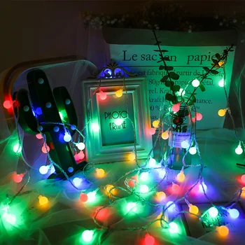 8M 100L Kamuolys LED String Light Christmas Garland Atostogų Šalis Vestuvių Namų Lauko Vandeniui Dekoras
