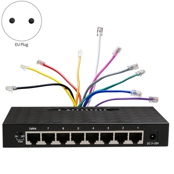8 Port Gigabit ethernet Tinklo Jungiklio, 1000Mbps Gigabit Ethernet Tinklo Jungiklio, Lan Ethernet 