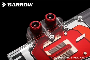 Barrow GPU vandens aušinimo blokas AMD Radeon RX 5700 XT AsRock ASUS Radeon RX 5700 XT 8G palaiko originalus backplane BS-AMD570