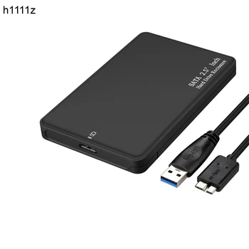2.5 colių USB 3.0 SATA Hd Box HDD Diskas Išorinis HDD Talpyklos juodos Įrankį Nemokamai 5 Gb / s Paramos UASP už SSD/ 2TB Kietasis Diskas