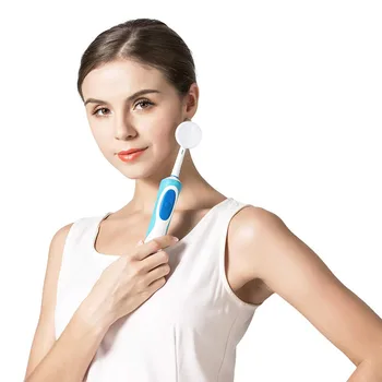 Veido Valymo Šepečių Galvutes Compatiable su Rotaciniu Oral-B Elektrinių dantų šepetėlį Foodgrade Silikono Veido Valikliu Šepetėliai 2 Vnt.