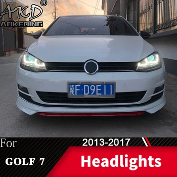 Galvos Lempa Automobilį VW Golf7 MK7 2013-2017 Golf 7 Žibintai Rūko Žibintai Dienos Veikia Šviesos DRL H7 LED Bi Xenon Lemputės Automobilių Priedų