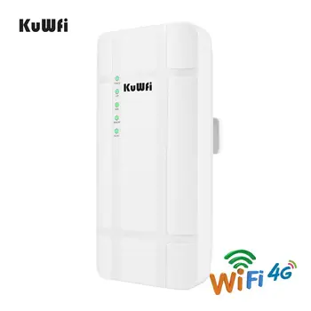 KuWFi 300Mbps Vandeniui Lauko 4G LTE MEZON Maršrutizatorius su POE adapteris CAT4 3G/4G SIM Kortelės WiFi Maršrutizatorius, IP Kameros/Ne WiFi