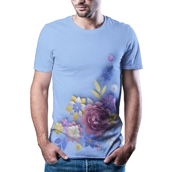 Off Baltos ir mėlynos vandens marškinėliai vyriški Juokinga Burbulas 3D T-shirt Spausdinti Unisex Atsitiktinis Viršūnes Naujas Harajuku Trumpas Rankovės Tshirts Vyrai