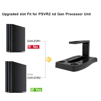 4 in1 PS (VR), 2-os Kartos Vertikaliai Stovėti PS4 VR Akinius Jungtis Saugojimo Rinkinys Kreiptuką Įkrovimo Stotį su aušinimo žibintai