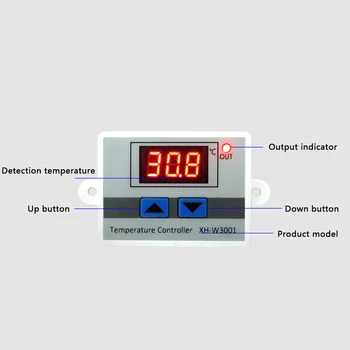 Kompaktiškas Jutiklis Intelligent Kietas Šilumos Zondas, Skaitmeninis LCD Displėjus, Temperatūros Reguliatorius Jungiklis Automatinis Reguliatorius Termostatas