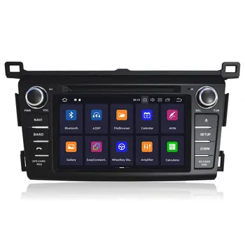 2 din radijo magnetofonas android 10.0 Toyota RAV4 Automobilių stereo imtuvas Automobilio DVD grotuvas GPS navigacija 2013-m. nemokamą žemėlapį IPS