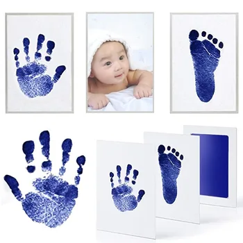 Kūdikis, Ranka Pėdsaką Kūrėjai Foto Rėmelis Rašalo Spausdinimo Pagalvėlės Saugojimo Memento Kūdikio Suvenyrai Stalčių Inkless Handprint Liejimas
