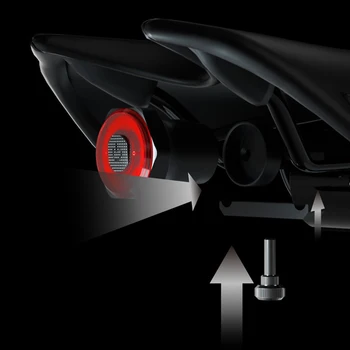 MEROCA Auto Start/Stop Žibintuvėlis Dviračių Nuoma Galinis Žibintas Stabdžių Jutikliai IPx6 Vandeniui LED USB Įkrovimo Dviračių užpakalinis žibintas
