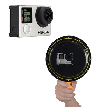 Bendrasis Vandeniui Dome Uosto W/ Plūduriuojantis Vertus Selfie Stick Gopro Hero 2 3 3+ 4 4session 5session, Xiaomiyi I Kamera