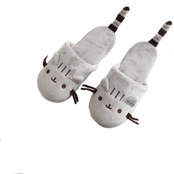 Millffy Mielas jaukus namų patalpų šiltas Katė Gatvės Katė Animacinių filmų Pliušinis Kelionės Lėktuvu Miego katė gyvūnų Šlepetės