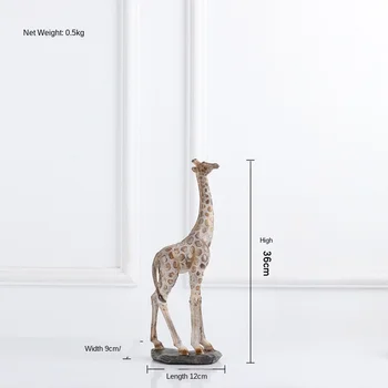 Modernus minimalistinis žirafa statula, apdaila, namų, langų apdailos amatų ekranas