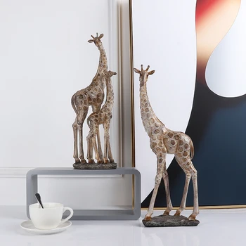 Modernus minimalistinis žirafa statula, apdaila, namų, langų apdailos amatų ekranas