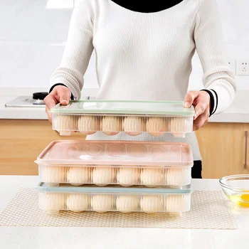 Namų Organizatorius Maisto Konteineryje Kiaušinių Šaldytuve Šviežios Lauke Virtuvės Saugojimo Dėžutė Kiaušinių Organizatorius Konteinerių Saugojimas