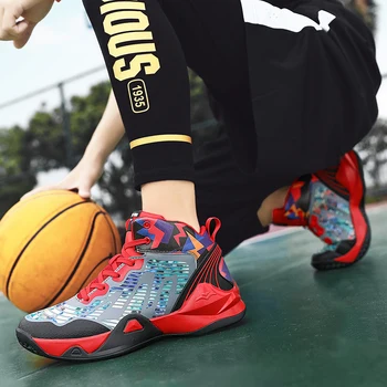 BasketballShoes už Paauglys neslidus Vyrų, Moterų Krepšinio Sporto Trenerių Treniruočių Bateliai Spalvinga Sporto Avalynė Vyrams Berniukai Mergaitės