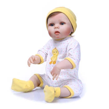 NPK Rankų darbo Pilna Silikono Vinilo Žavinga Tikroviška bamblys Kūdikių Bonecas Mergaitė Vaikas Bebe lėlės 55CM Žaislai Atgimsta Menina de Silikono