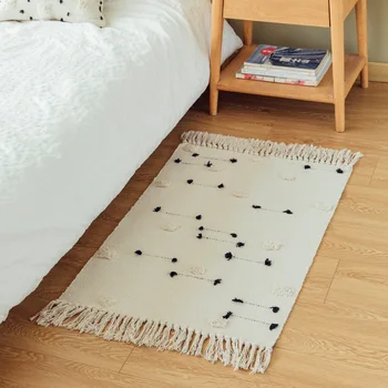 60x90 Skintų gėlių ratas kuoduotoji kutas grindų kilimėlis miegamojo grindų kilimėlis buitiniai vandens absorbcija trinkelėmis kilimai kambarį