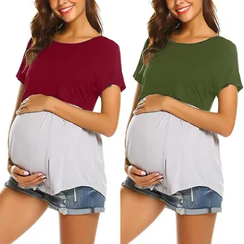 ARLONEET marškinėliai motinystės Moteris Nėščia Motinystės Maitinančioms Krūtimi Top Marškinėliai moterims nėščioms marškinėlius drabužius 2019 m. Vasaros