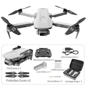 F8 GPS Drone 4K specialistas su Dvigubos HD Kameros 5Km tolimojo Brushless 30 min 5G WiFi FPV Sulankstomas Quadcopter Dron Dovana