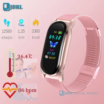 Temperatūra Smart Watch Moterys Vyrai Smartwatch Fitness Tracker 