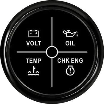 52mm Signalo Matuoklis Matuoklio 9-32V Volt/Naftos produktų/Vandens Temp/Check Engine 