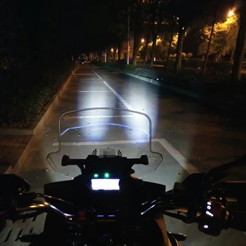 2vnt Motociklo priekinis žibintas U7 LED 12V 125W 7 Spalvų Motociklą vairavimo papildomas Žibintas Super Ryškus Motorinių Dviračių Rūko Žibintas