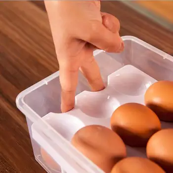 1 Vnt 24 Tinklelis Kiaušinių Laikymo Dėžutė Virtuvės Šaldytuvas Anti-Susidūrimo Dėklas Konteinerių Reikmenys, Virtuvės Reikmenys Saugojimo Dėžutė