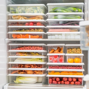Skaidrus Talpinimo Išlaikyti Šviežią Maistą Inde Su Dangteliu Namų Virtuvės Šaldytuvas Organizatorius Šaldytuvas, Saugyklų Dėžės Atveju