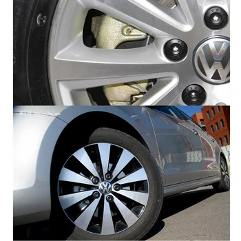 LEEPEE Volkswagen Bora Sagitar Magotan Passat 20Pcs Auto Varžtų Stebulės Dangtelis Specialus Lizdas Varžtas Ratlankiai 17mm Automobilio Rato Veržlių Gaubtelius
