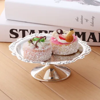 Mini Tortas Stovi Sidabro Cupcake Dėklas