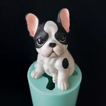PRZY silikono 3D mielas šuo pelėsių rankų darbo didelis pelėsių pyragas apdaila žvakė silikono pubby pelėsis 